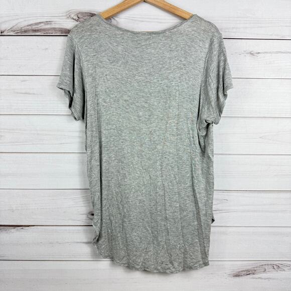 Mia Maddison Women's Gray Zebra Short Sleeve Top‎ Size XL - Picture 4 of 6